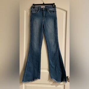 Nature Denim Wide Leg Modern-vintage Flared Jeans